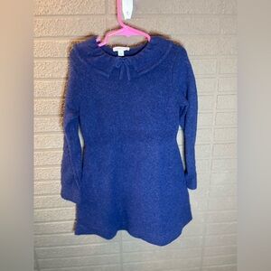 Crewcuts by J Crew-Cozy Blue Turtleneck Dress for Kids